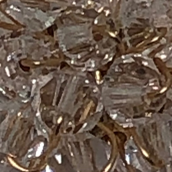 Needle crystal flower earrings - Picture 5 of 7